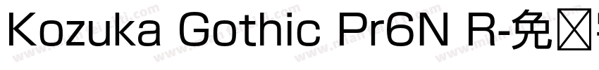 Kozuka Gothic Pr6N R字体转换